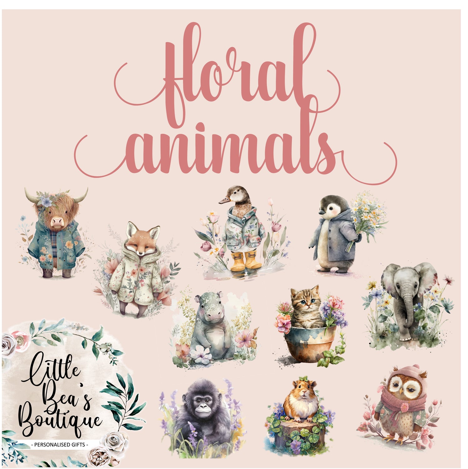 Floral Animal Collection