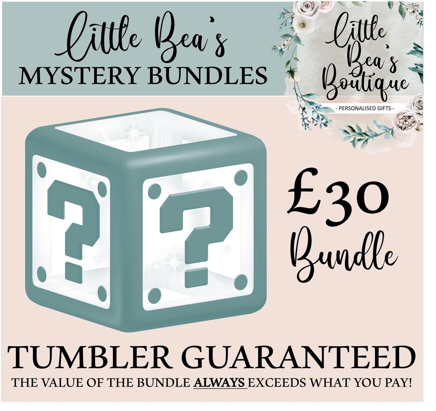 TIKTOK MYSTERY BUNDLE BOX | Drinkware & Stationery | 3 Item Bundle - Includes 20oz Insulated Tumbler